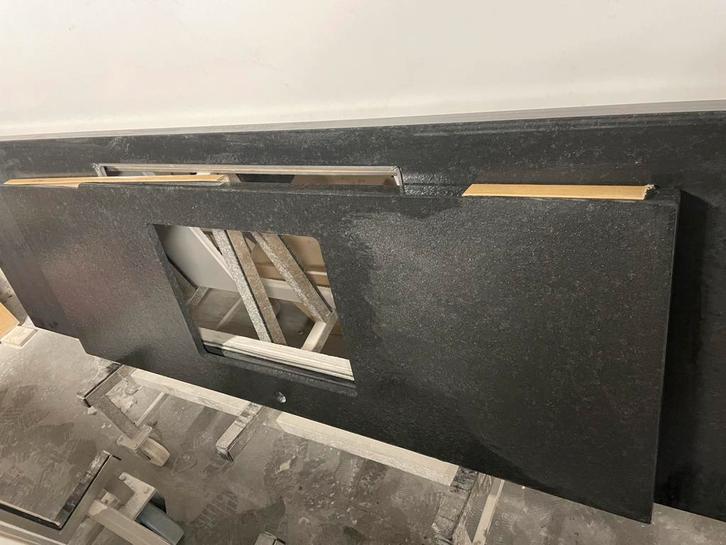 natuursteen KEUKEN WERKBLAD graniet AANRECHT zwart 240 x 70, Huis en Inrichting, Keuken | Keukenelementen, Nieuw, Minder dan 100 cm