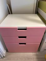 Roze ladekast met 3 laden, Huis en Inrichting, Kasten | Ladekasten, Ophalen, Gebruikt, 50 tot 100 cm, 3 of 4 laden