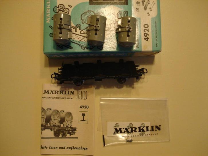 Marklin 4920 wagon + containers, Hobby en Vrije tijd, Modeltreinen | H0, Nieuw, Wagon, Wisselstroom, Märklin, Verzenden