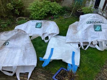 7 bigbags big bag puinzak zandzak tuinafvalzak goede staat beschikbaar voor biedingen