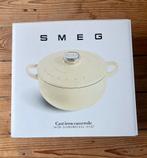 Smeg gietijzeren braadpan creme, Huis en Inrichting, Keuken | Potten en Pannen, Ophalen