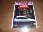 brochure Citroen Axel  1987, Ophalen of Verzenden, Zo goed als nieuw, Overige merken
