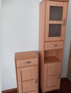 2 Leenbakker badkamer kasten hout fineer >staat in MEIJEL, Ophalen of Verzenden, Gebruikt, 25 tot 50 cm, (Half)hoge kast