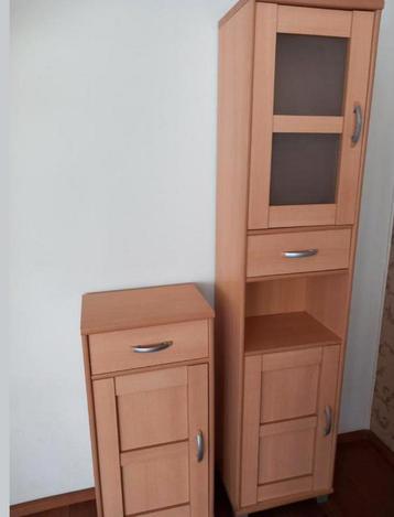 2 Leenbakker badkamer kasten hout fineer >staat in MEIJEL  beschikbaar voor biedingen