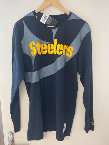 New Era NFL football Steelers Longsleeve, Size M, New beschikbaar voor biedingen