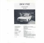 DKW F102 Vraagbaak losbladig 1964-1966 #4 Nederlands, Boeken, Auto's | Boeken, Ophalen of Verzenden, Gelezen, Overige merken