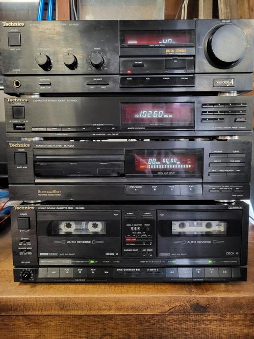 Vintage Technics stereo set versterker SU X933, Audio, Tv en Foto, Stereo-sets, Gebruikt, Cassettedeck, Cd-speler, Tuner of Radio