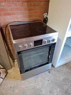 Pelgrim Inductie Fornuis met oven - Glasplaat ovendeur kapot, Ophalen, Gebruikt, 60 cm of meer, Grill