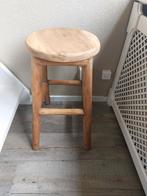 Teak houten kruk zgan., Ophalen, Zo goed als nieuw, Hout