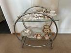 Vintage ronde theetrolley, Ophalen