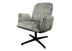 6x Draaifauteuil Velvet Groen L: 75 B: 80 H: 90 cm, Huis en Inrichting, Fauteuils, Ophalen, Minder dan 75 cm, Nieuw, 75 tot 100 cm