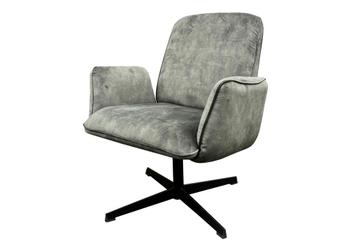 6x Draaifauteuil Velvet Groen L: 75 B: 80 H: 90 cm beschikbaar voor biedingen