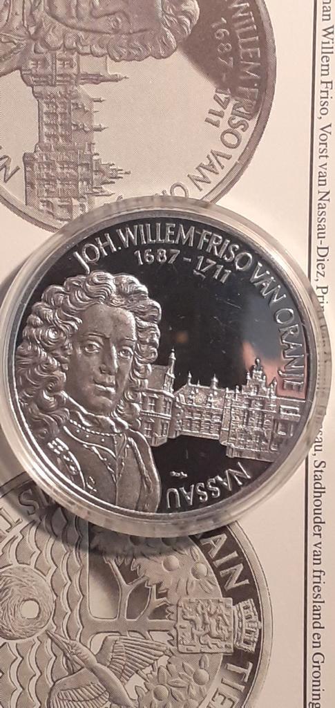 Johan Willem Friso., Postzegels en Munten, Munten | Europa | Niet-Euromunten, Zilver, Ophalen of Verzenden