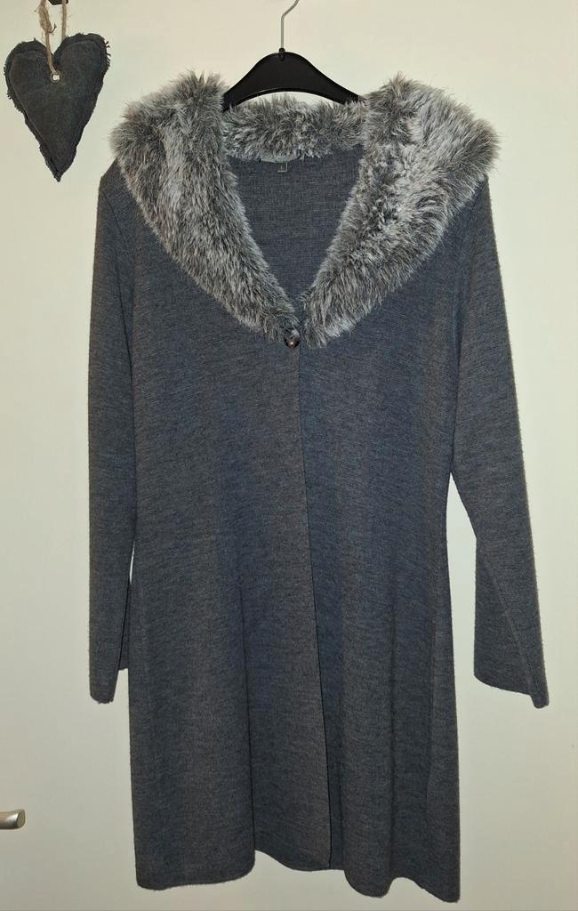 Vest jas van Cartoon - maat L - met wol, Kleding | Dames, Truien en Vesten, Zo goed als nieuw, Maat 38/40 (M), Grijs, Verzenden