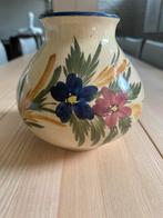 Potterie Huizen kleine vaas handbeschilderd in huizerbont, Ophalen of Verzenden