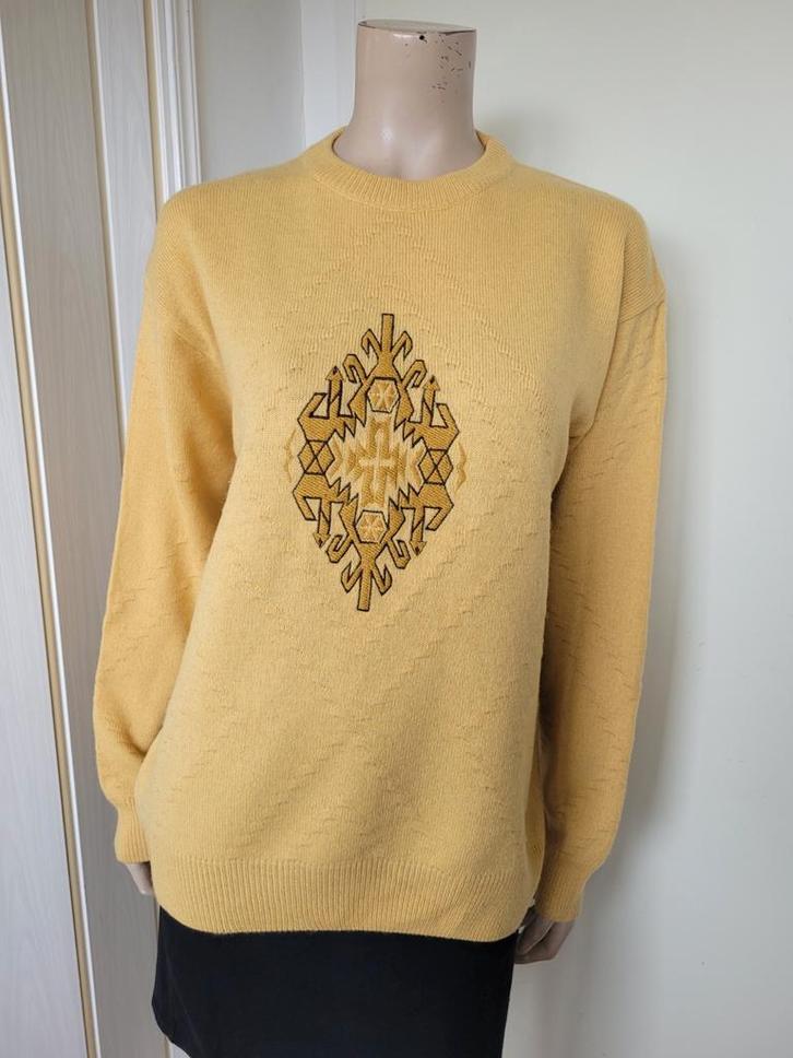 Cacharel trui wolblend geel maat L, Kleding | Dames, Truien en Vesten, Zo goed als nieuw, Maat 42/44 (L), Geel, Ophalen of Verzenden