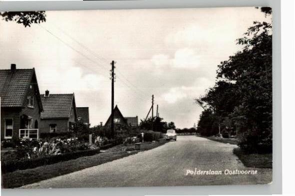Oostvoorne Polderslaan, Verzamelen, Ansichtkaarten | Nederland, Ongelopen, Zuid-Holland, 1940 tot 1960, Verzenden