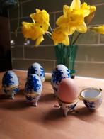 Set van vijf eierdopjes stijl Fabergé, Ophalen of Verzenden