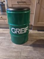 60 Liter oliedrum zit, speciaal gemaakt zitje, Ophalen of Verzenden, Zo goed als nieuw, Eén