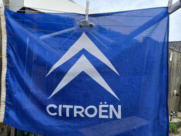 Citroen Vlag met  model auto 2CV  beschikbaar voor biedingen