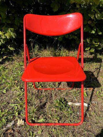 6 x Rood Niels Gammelgaard TED Klapstoelen - IKEA Design beschikbaar voor biedingen
