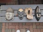 Houten maskers, Tuin en Terras, Tuinbeelden, Ophalen, Hout, Overige typen