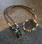 Armband en ketting sterrenbeeld boogschutter, Ophalen of Verzenden, Nieuw, Overige kleuren, Steen of Mineraal