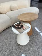 Bijzet tafel 2x, 50 tot 100 cm, Rond, Ophalen of Verzenden, Zo goed als nieuw