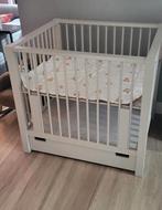 Mooie zware lichtgrijze box met lade van Bopita, Kinderen en Baby's, Boxen, Ophalen, Gebruikt, Rechthoekig, In hoogte verstelbaar