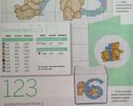 Teddyberen 0 t/m 9 borduurpatroon, Ophalen, Nieuw, Handborduren, Patroon