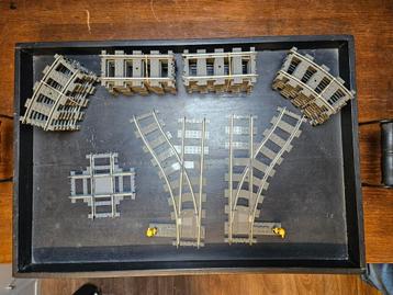 Lego 9 volt rails.wissels kruispunt in nieuwstaat. beschikbaar voor biedingen