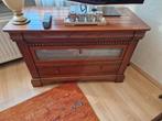 Houten TV-meubel met lade, Ophalen, Minder dan 50 cm, Gebruikt, Eikenhout