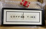 Nieuw. Coffee Time - Vintage klok, Nieuw, Analoog, Ophalen of Verzenden, Wandklok