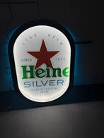 Groot Heineken verlicht  reclamebord 64x45 cm, Ophalen, Zo goed als nieuw, Reclamebord, Plaat of Schild, Heineken