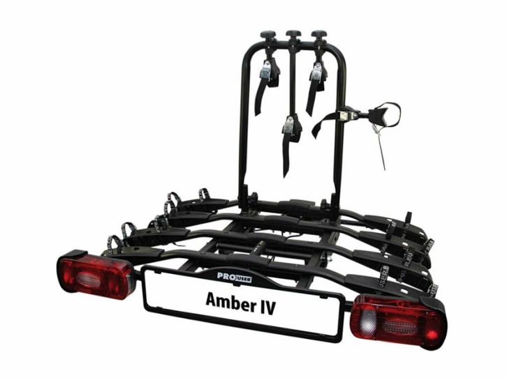 Pro-user Amber IV - 4 Fietsen - 13-Polig - Top aanbieding !, Auto diversen, Fietsendragers, Nieuw, Trekhaakdrager, 3 fietsen of meer