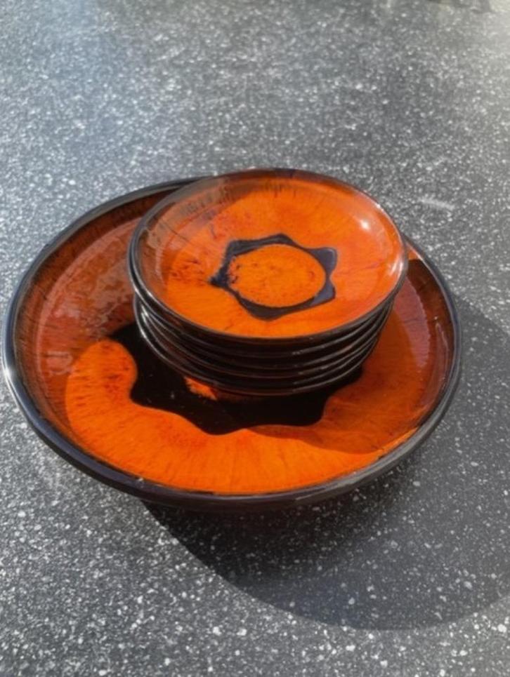Vintage, retro Pindastel, Huis en Inrichting, Keuken | Servies, Zo goed als nieuw, Schaal of Schalen, Overige stijlen, Aardewerk