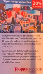 Plopsa indoor Coevorden., Tickets en Kaartjes, Eén persoon, Kortingskaart