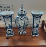 Kaststel delfsblauw 3-delig, Antiek en Kunst, Antiek | Keramiek en Aardewerk, Ophalen