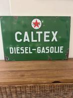 Oud zeldzaam caltex emaille reclamebord, Ophalen