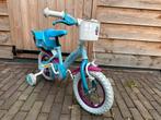 Kinderfiets meisjes Frozen, Ophalen, Zo goed als nieuw, Minder dan 16 inch, Zijwieltjes