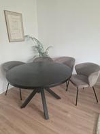 Eettafel 120cm dia + eetkamerstoelen, Ophalen