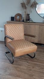 Eleonora Fauteuil 'Marc' Leer cognac, Huis en Inrichting, Fauteuils, Ophalen, Nieuw, 50 tot 75 cm, Leer