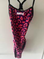 Arena badpak panterprint in roze en zwart, Kleding | Dames, Badmode en Zwemkleding, Ophalen, Zo goed als nieuw, Zwart, Badpak