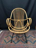 Vintage Rotan Stoel - Rohe Noordwolde, Minder dan 75 cm, Vintage, Riet of Rotan, Ophalen of Verzenden