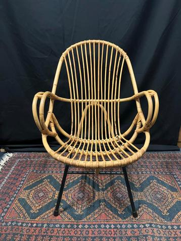 Vintage Rotan Stoel - Rohe Noordwolde beschikbaar voor biedingen