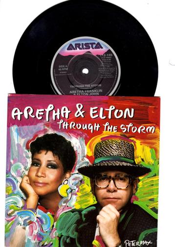 ARETHA FRANKLIN & ELTON JOHN -THROUGH THE STORM / COME TO ME beschikbaar voor biedingen