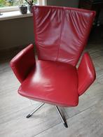 Design Eetkamerstoelen van leer met armleuning, Ophalen, Gebruikt, Drie, Design (Montis?)