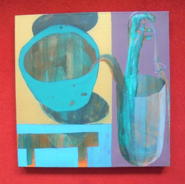 Arjen van Prooijen.Compositie met goudverf., Antiek en Kunst, Kunst | Schilderijen | Klassiek, Ophalen