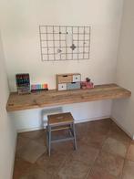 Bureau plank steigerhout, Ophalen, Zo goed als nieuw