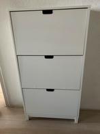 Witte Schoenenkast met 3 Kleppen, Ophalen, Gebruikt